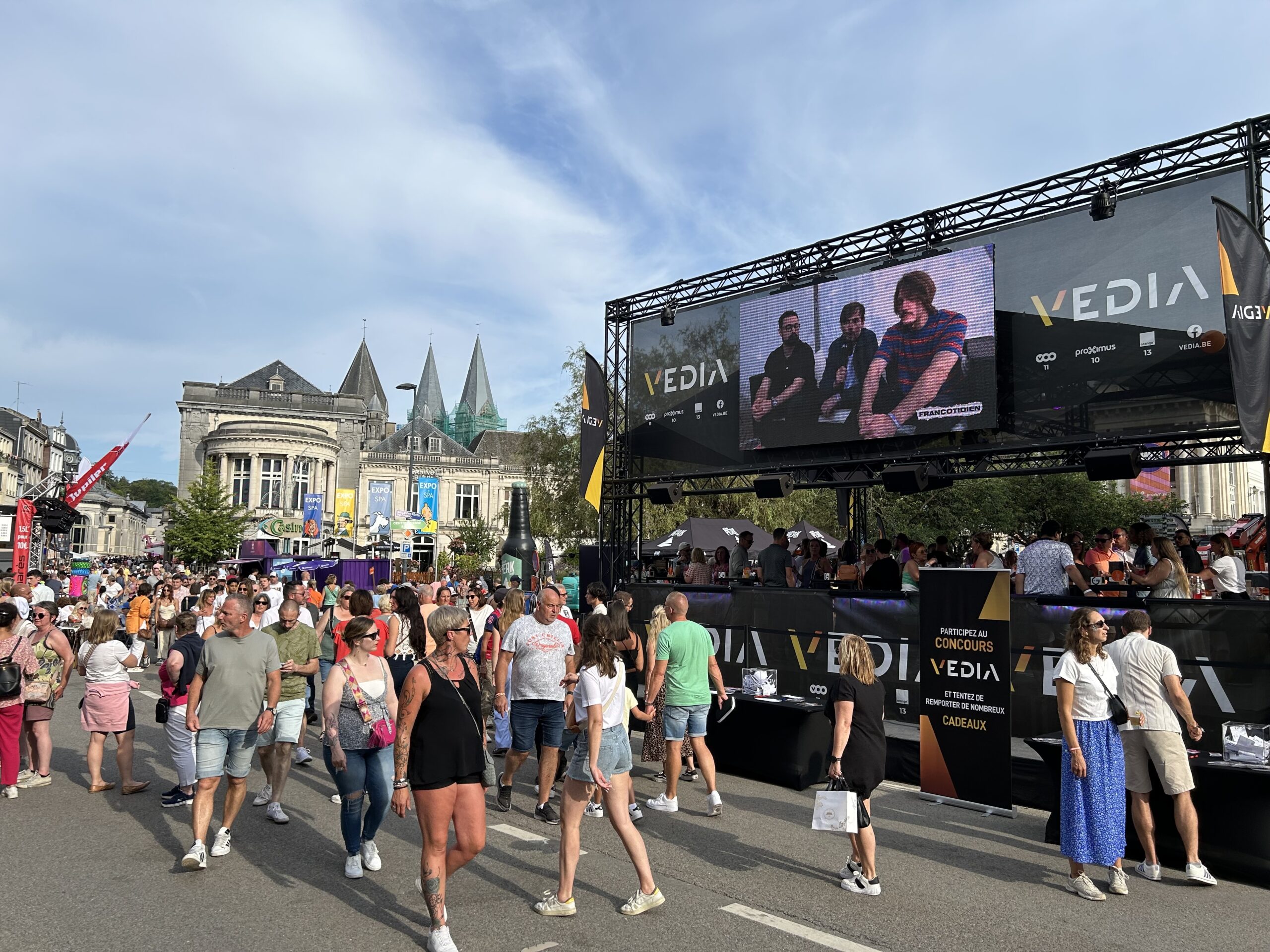 Stand VEDIA aux Francofolies de Spa